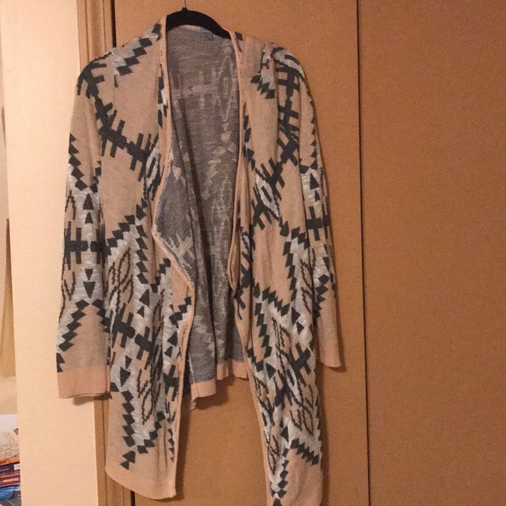 Tribal print cardigan